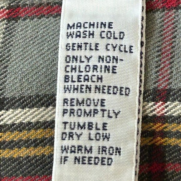 Polo by Ralph Lauren Plaid Flannel Shirt Size 2XLT Red Green Button Down Top - Picture 12 of 14